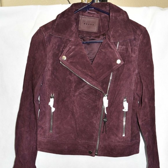 BLANKNYC Moto BIKER ASYMETRICAL Jacket COAT PLUM - Picture 2 of 10